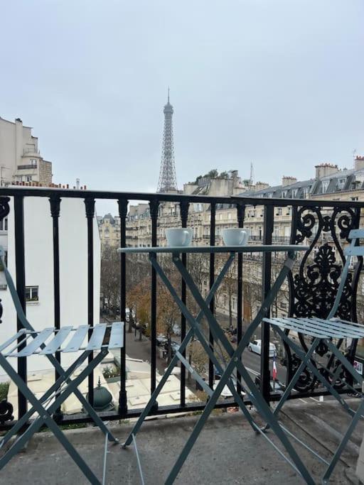 Appartement Paris Vue Tour Eiffel Trocadero 외부 사진